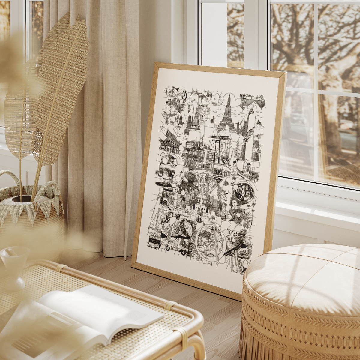 BANGKOK- Fine Art Poster 50x70 cm / 20x28″ - Image 2