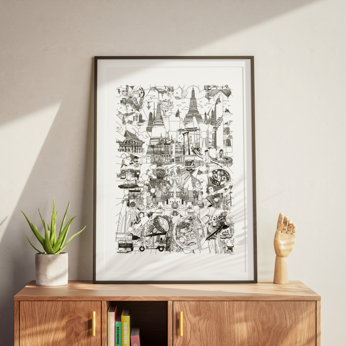 BANGKOK- Fine Art Poster 50x70 cm / 20x28″ - Image 3