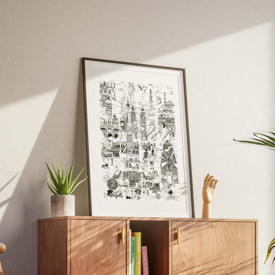 KUALA LUMPUR- Fine Art Poster 50x70 cm / 20x28″