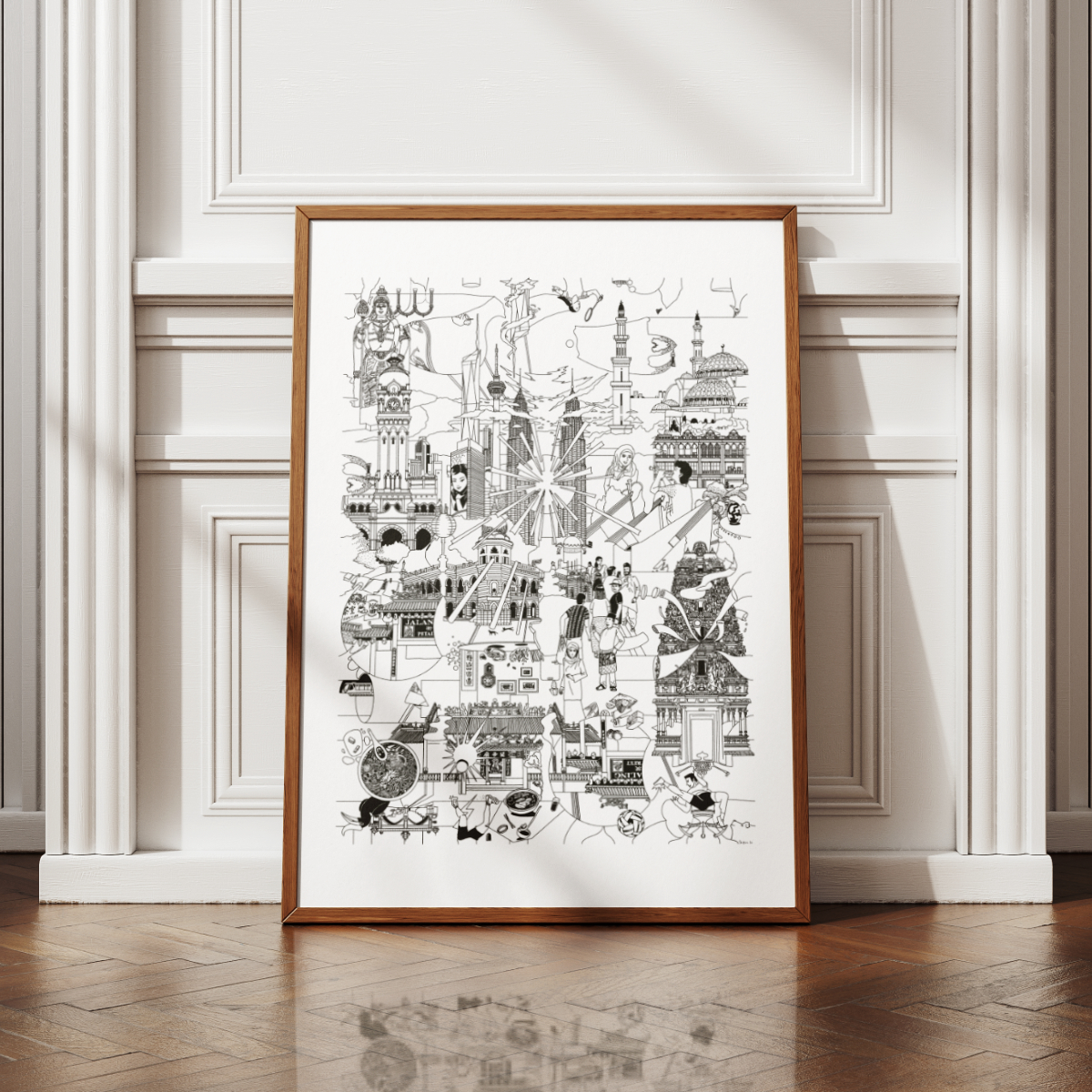 KUALA LUMPUR- Fine Art Poster 50x70 cm / 20x28″ - Image 3