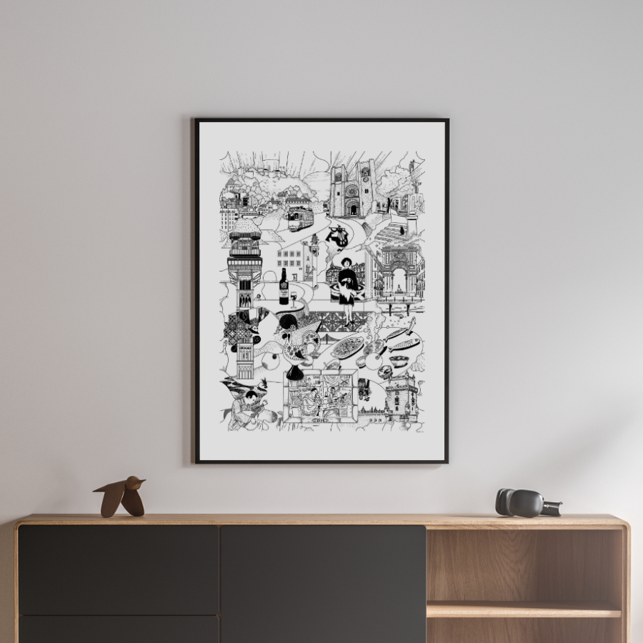 LISBON- Fine Art Poster 50x70 cm / 20x28″ - Image 2