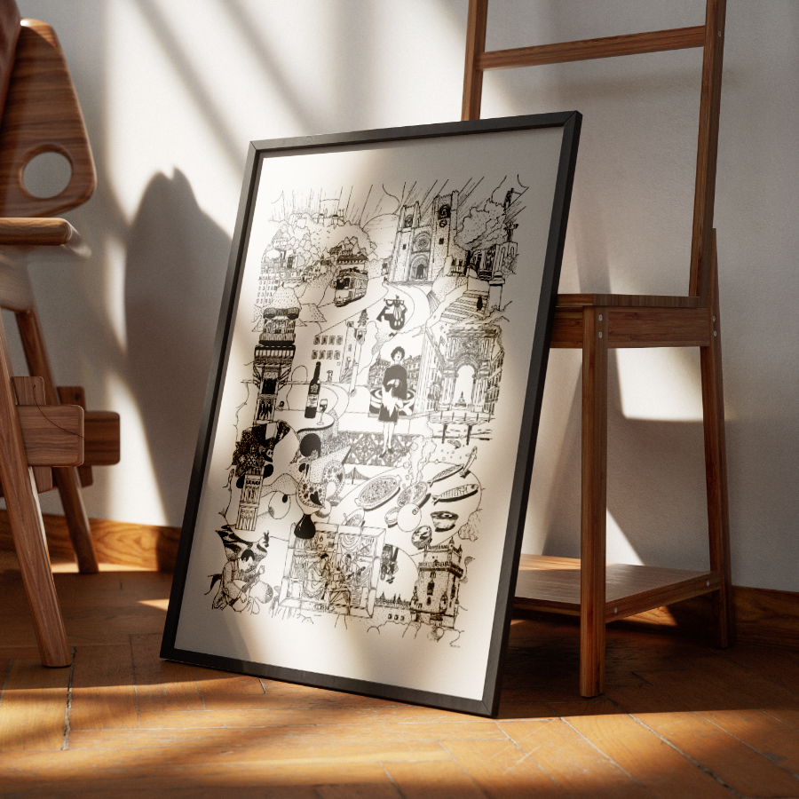 LISBON- Fine Art Poster 50x70 cm / 20x28″