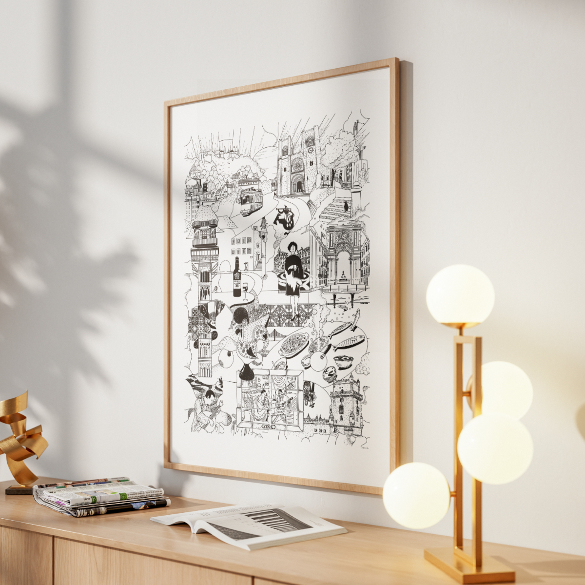 LISBON- Fine Art Poster 50x70 cm / 20x28″ - Image 3