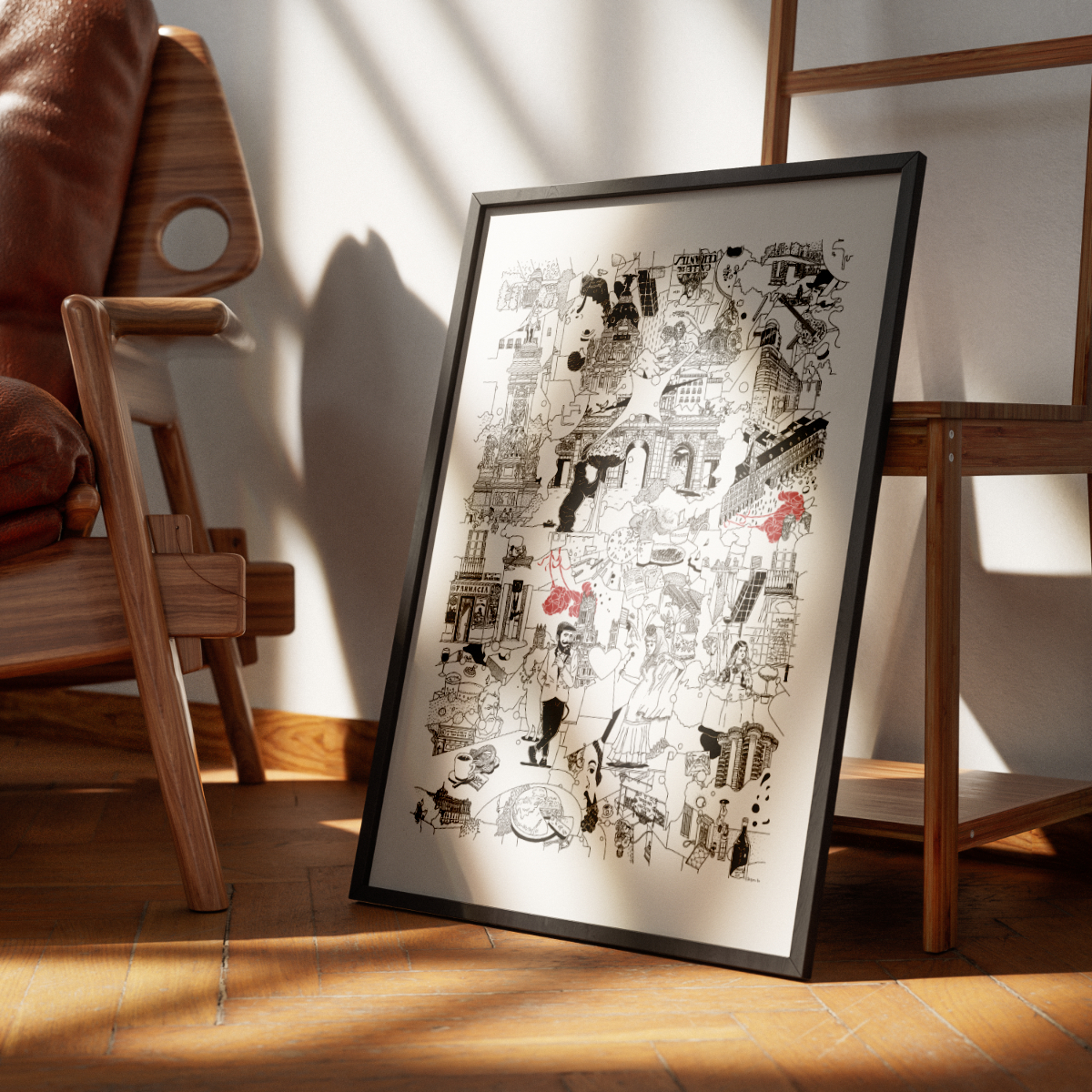 MADRID- Fine Art Poster 50x70 cm / 20x28″ - Image 2