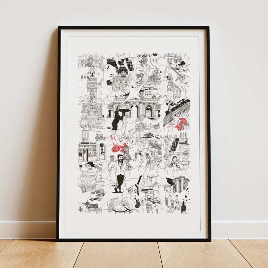 MADRID- Fine Art Poster 50x70 cm / 20x28″