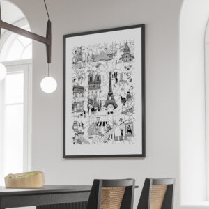 PARIS- Fine Art Poster 50x70 cm / 20x28″
