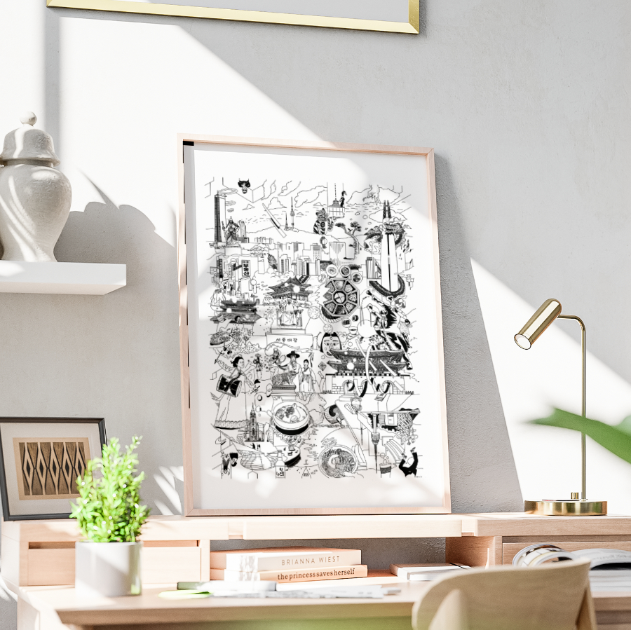 SEOUL- Fine Art Poster 50x70 cm / 20x28″
