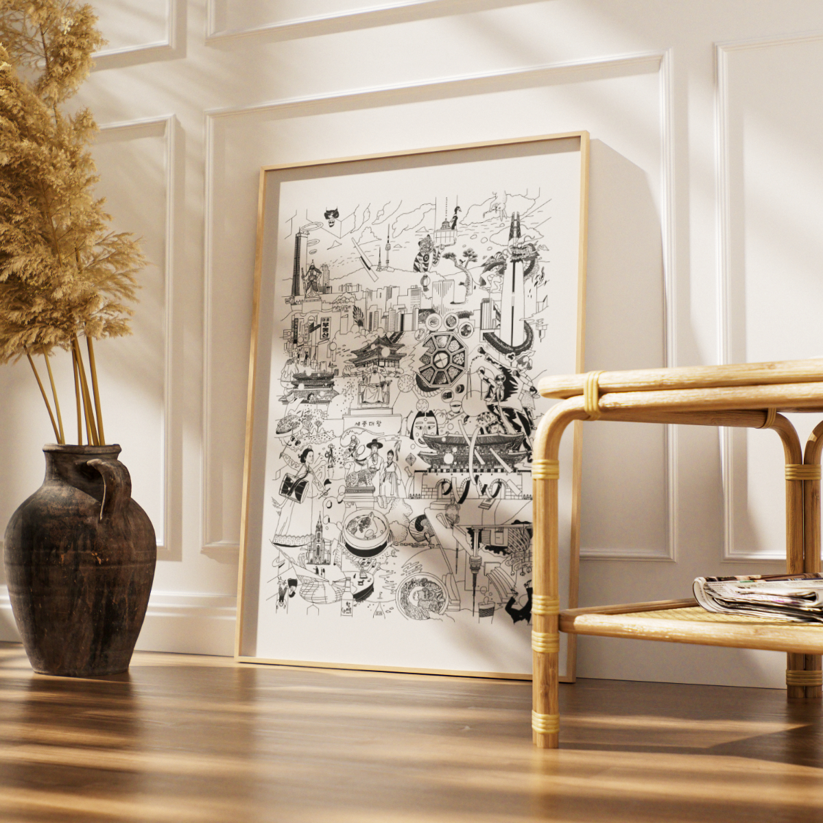 SEOUL- Fine Art Poster 50x70 cm / 20x28″ - Image 3